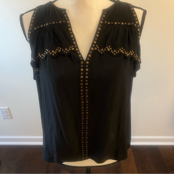 Ramy Brook Tops - Ramy Brook
Mae V-Neck Sleeveless Stud-Trim Top. XS never worn